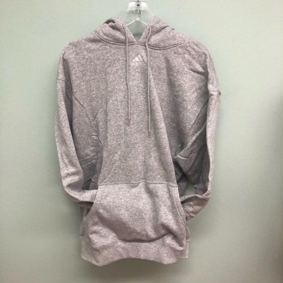 Adidas Team Fleece Hoodie Grey Size L